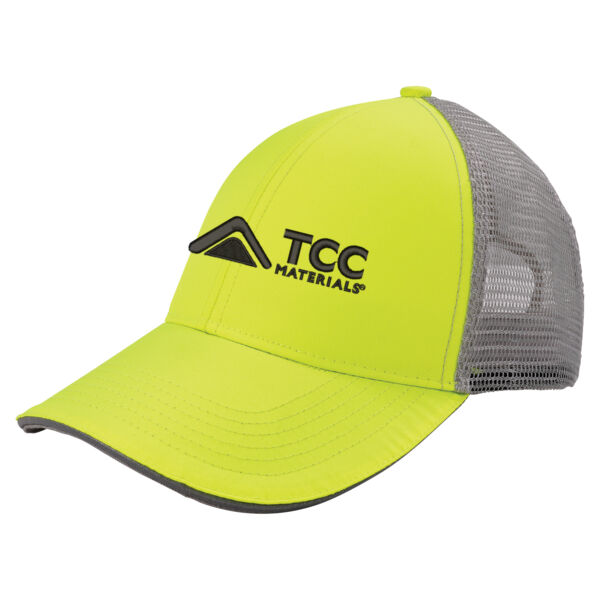 GloWear 8933 Hi-Vis Reflective Snapback Hat - Embroidered Logo Thumbnail