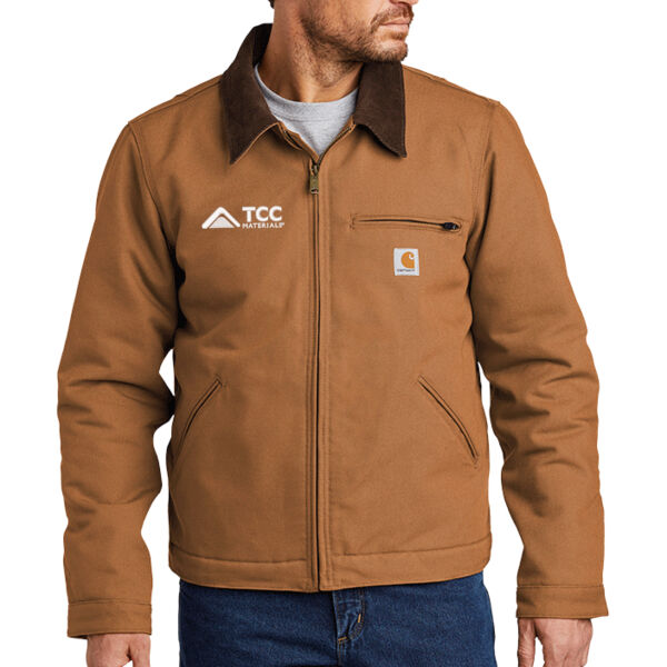 Carhartt Duck Detroit Jacket - Embroidered Logo Thumbnail