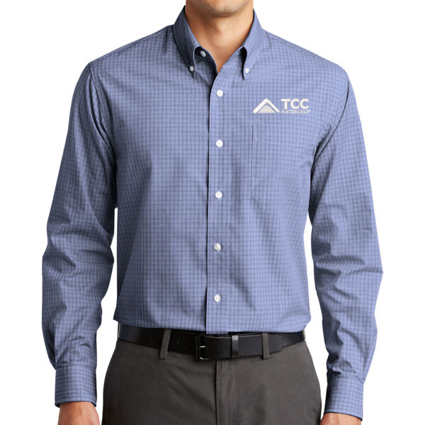 Port Authority Plaid Pattern Easy Care Shirt - Embroidered Logo Thumbnail