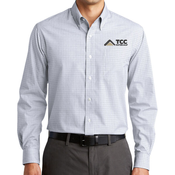Port Authority Plaid Pattern Easy Care Shirt - Embroidered Logo Thumbnail