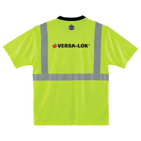 GloWear® 8289BK Type R Class 2 Black Front T-Shirt - Printed Logo Thumbnail