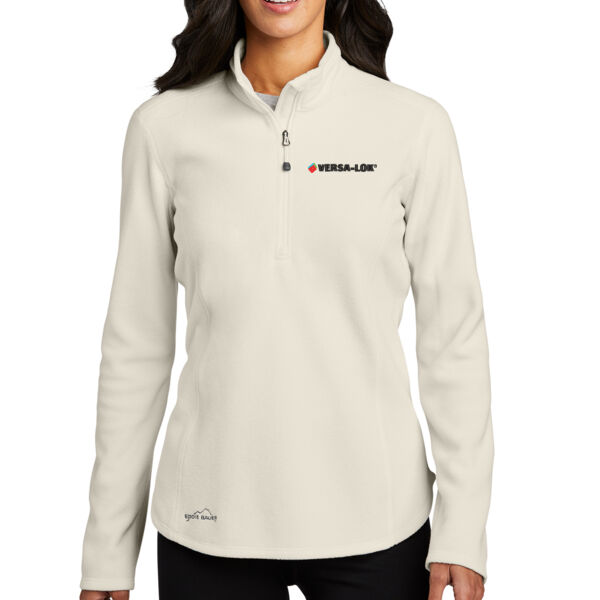 Eddie Bauer® Ladies 1/2-Zip Microfleece Jacket - Embroidered Logo Thumbnail